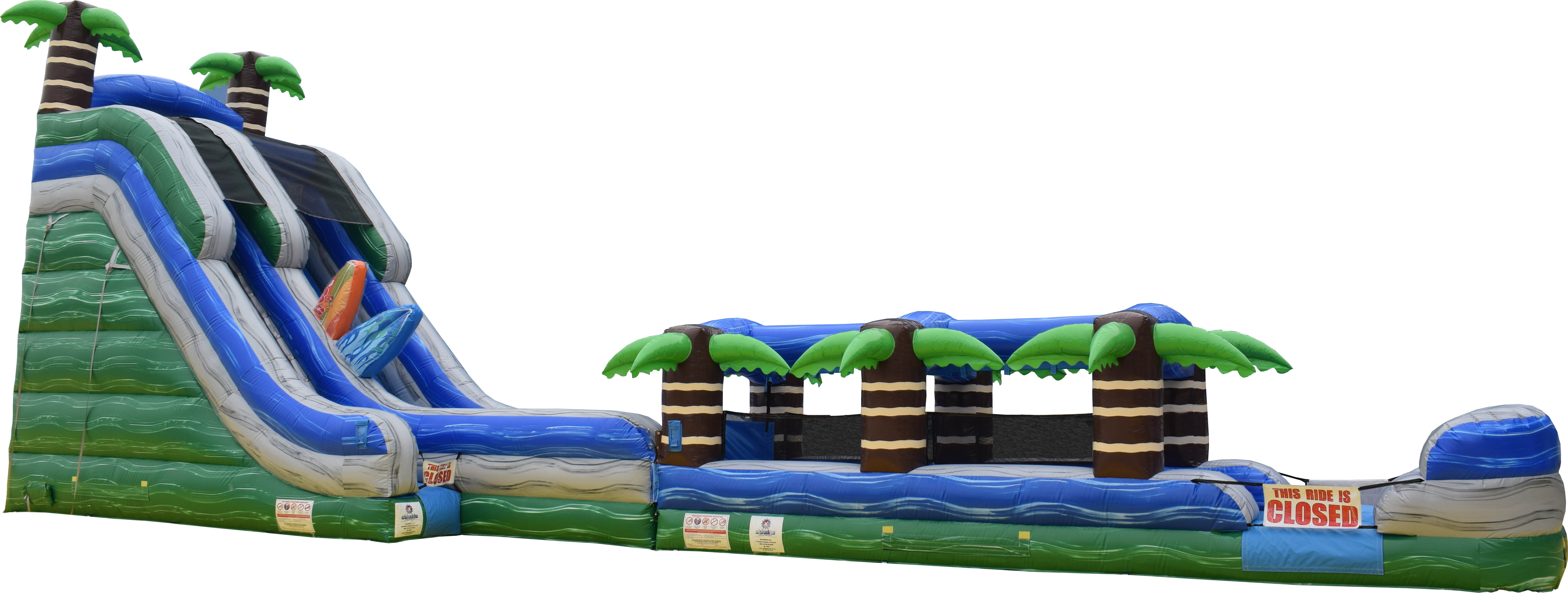 TOBOGGAN GONFLABLE AQUATIQUE CARAIBES Midiloisirs