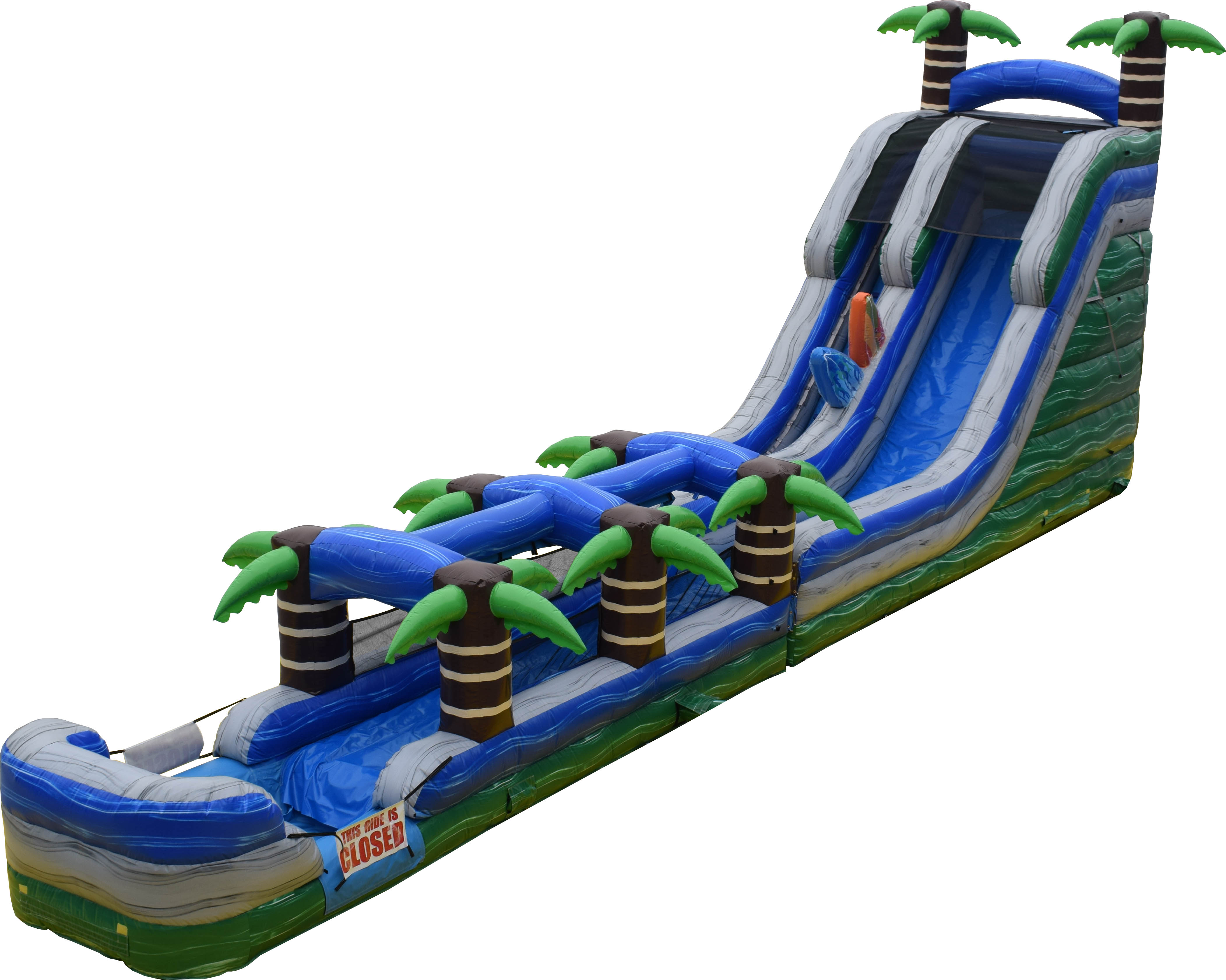 TOBOGGAN GONFLABLE AQUATIQUE CARAIBES Midiloisirs